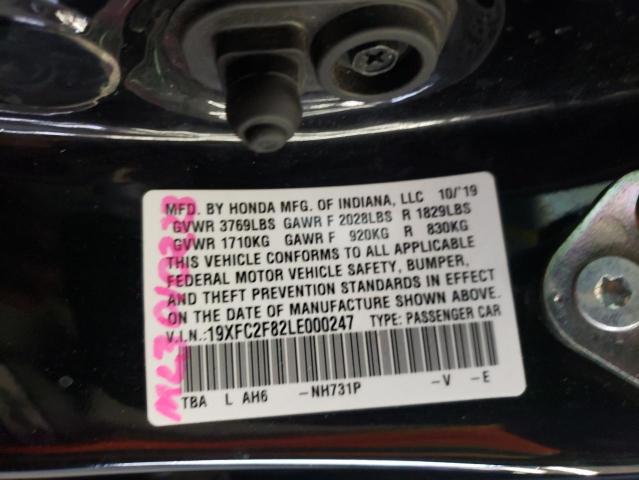 19XFC2F82LE000247 - 2020 HONDA CIVIC SPORT 黑色 照片 13