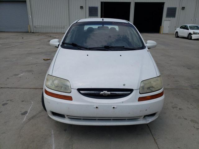 KL1TD56636B660337 - 2006 CHEVROLET AVEO BASE WHITE photo 5