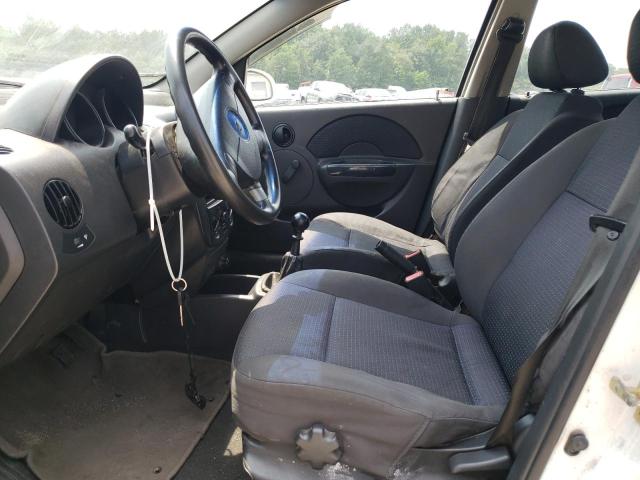 KL1TD56636B660337 - 2006 CHEVROLET AVEO BASE WHITE photo 7