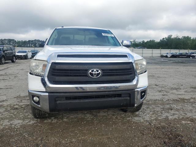 5TFRY5F14EX161494 - 2014 TOYOTA TUNDRA DOUBLE CAB SR/SR5 WHITE photo 5