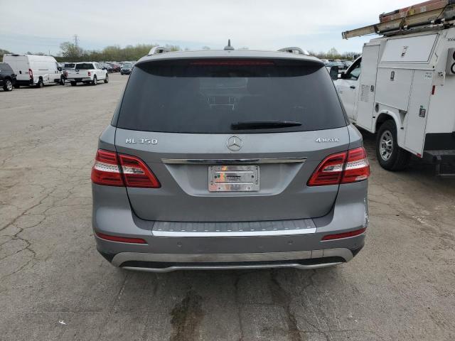 4JGDA5HBXCA018064 - 2012 MERCEDES-BENZ ML 350 4MATIC GRAY photo 6