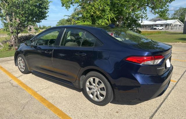 JTDEPMAE3MJ123908 - 2021 TOYOTA COROLLA LE BLUE photo 3
