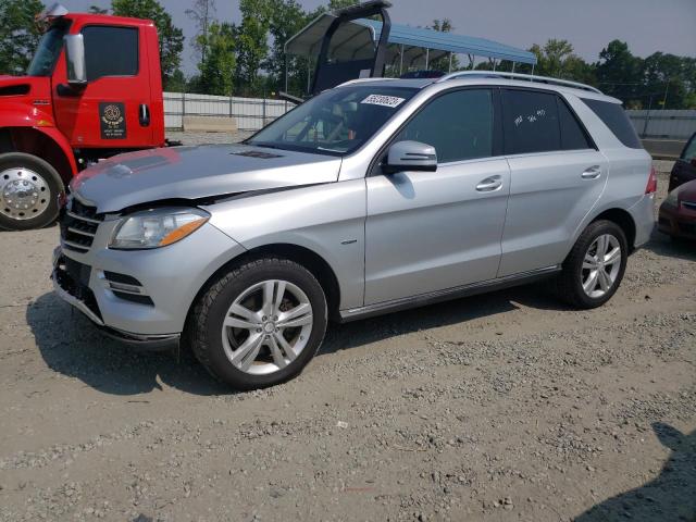 4JGDA5HB8CA015521 - 2012 MERCEDES-BENZ ML 350 4MATIC SILVER photo 1