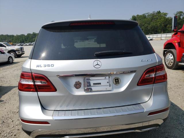4JGDA5HB8CA015521 - 2012 MERCEDES-BENZ ML 350 4MATIC SILVER photo 6