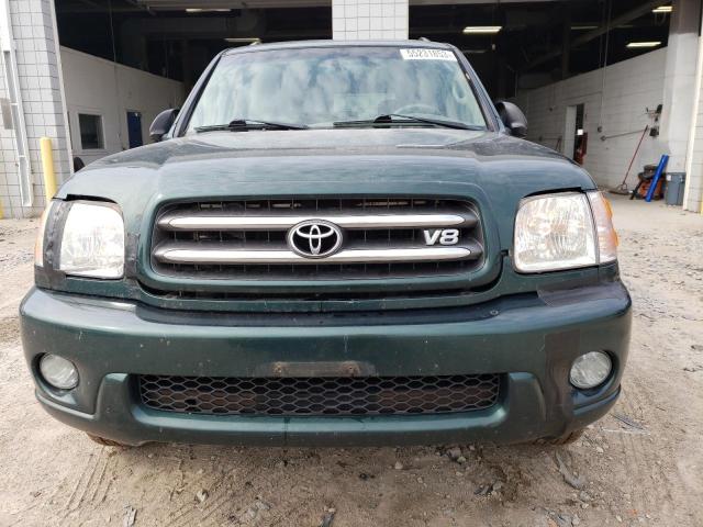 5TDBT48A94S218218 - 2004 TOYOTA SEQUOIA LIMITED GREEN photo 5