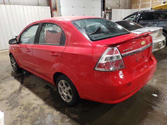 KL1TD56698B152943 - 2008 CHEVROLET AVEO BASE Qırmızı foto 2