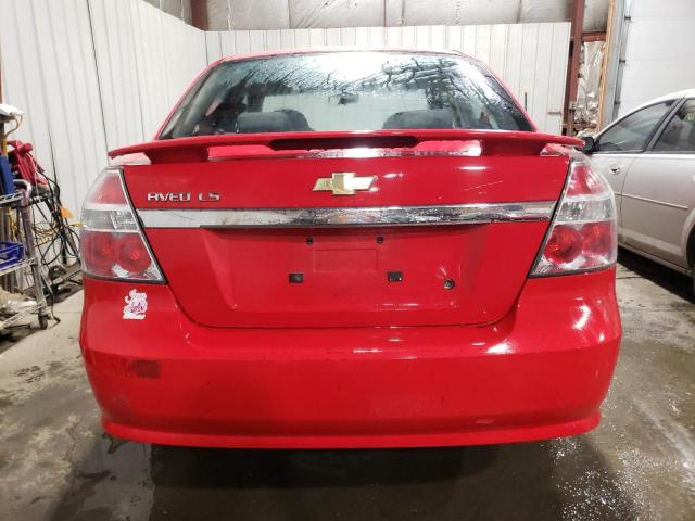 KL1TD56698B152943 - 2008 CHEVROLET AVEO BASE Qırmızı foto 6