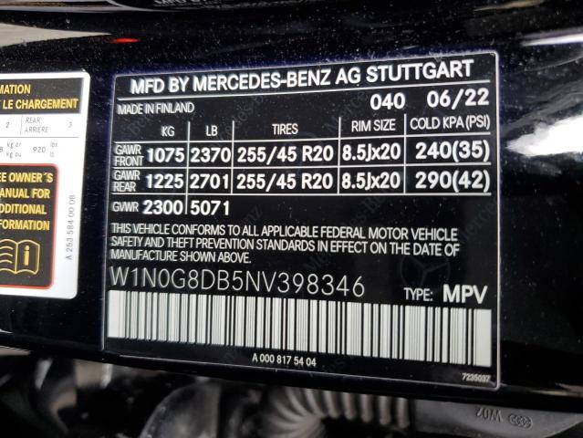 W1N0G8DB5NV398346 - 2022 MERCEDES-BENZ GLC 300 BLACK photo 13