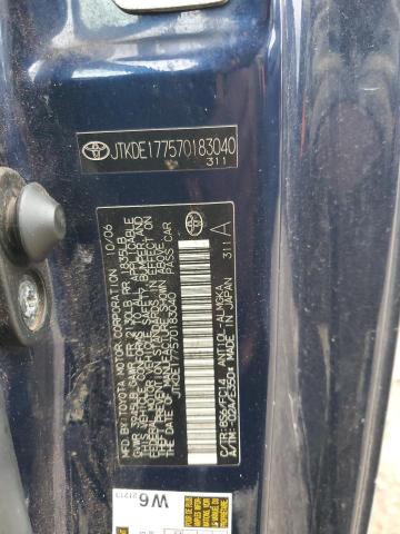 JTKDE177570183040 - 2007 TOYOTA SCION TC 蓝色 照片 12