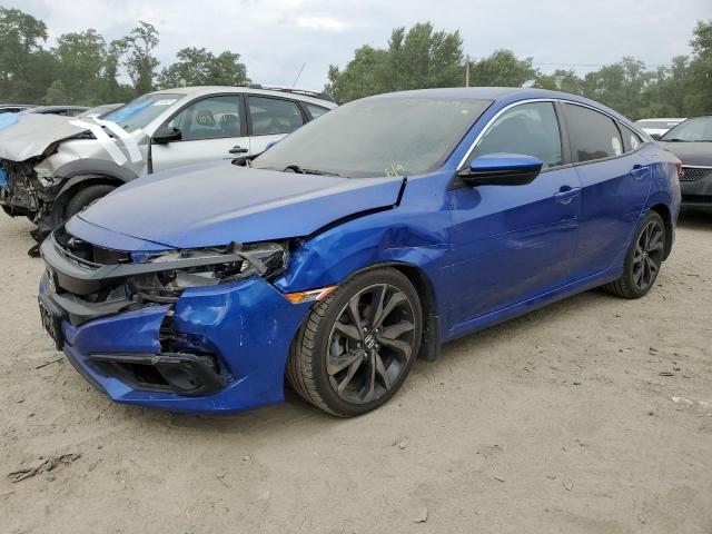 2HGFC2F8XKH555046 - 2019 HONDA CIVIC SPORT 蓝色 照片 1