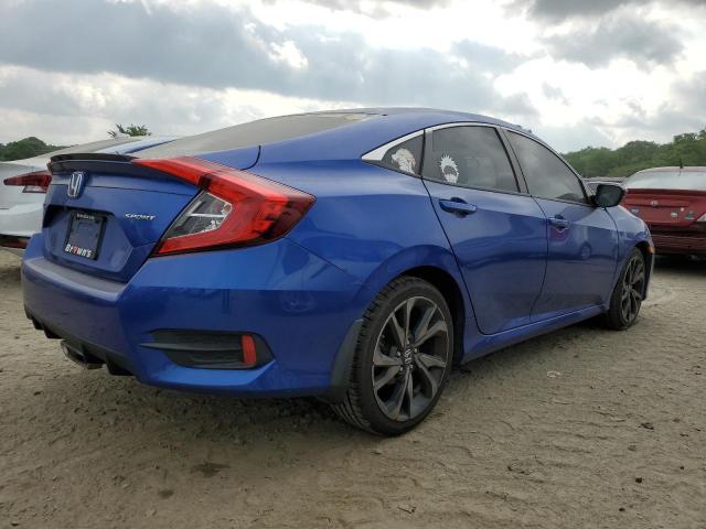 2HGFC2F8XKH555046 - 2019 HONDA CIVIC SPORT 蓝色 照片 3