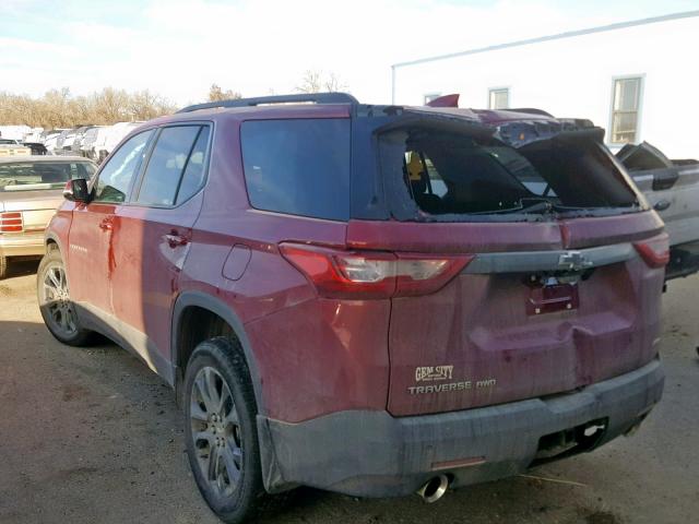 1GNEVJKW3KJ240291 - 2019 CHEVROLET TRAVERSE HIGH COUNTRY  photo 3