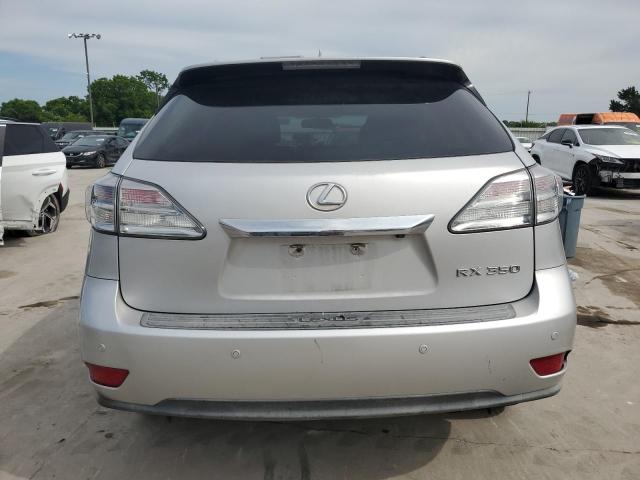 2T2ZK1BA2BC062307 - 2011 LEXUS RX 350 SILVER photo 6