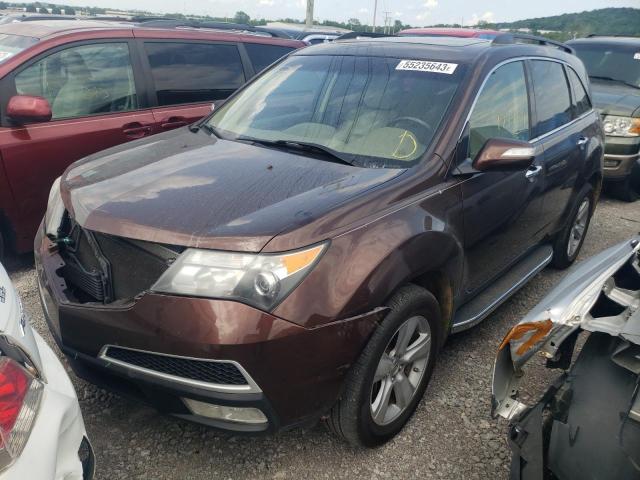 2HNYD2H4XAH512897 - 2010 ACURA MDX TECHNOLOGY BROWN photo 1