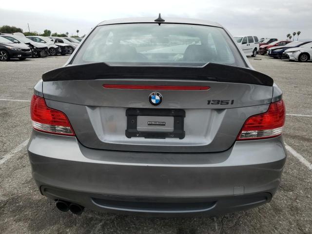 WBAUC9C58BVM11072 - 2011 BMW 135 I GRAY photo 6