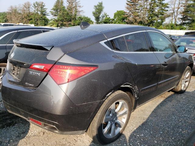 2HNYB1H25AH501627 - 2010 ACURA ZDX GRAY photo 3