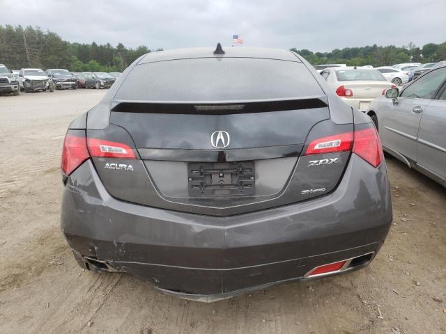 2HNYB1H25AH501627 - 2010 ACURA ZDX GRAY photo 6