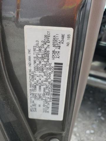 5TBRT34144S450619 - 2004 TOYOTA TUNDRA ACCESS CAB SR5 GRAY photo 12