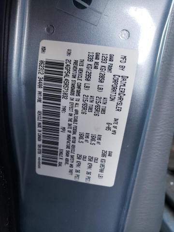 2C4GP54K45R571032 - 2005 CHRYSLER TOWN & COU 银色 照片 10