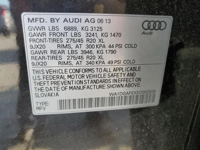 WA1DGAFEXED002838 - 2014 AUDI Q7 PRESTIGE 黑色 照片 13