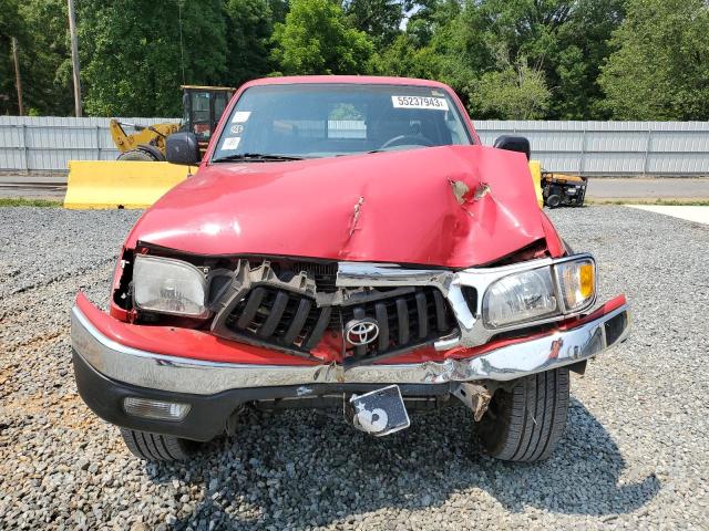 5TESN92N72Z012656 - 2002 TOYOTA TACOMA XTRACAB PRERUNNER წითელი ფოტო 5