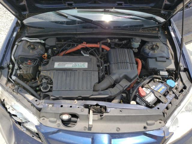 JHMES966X5S009590 - 2005 HONDA CIVIC HYBRID BLUE photo 11