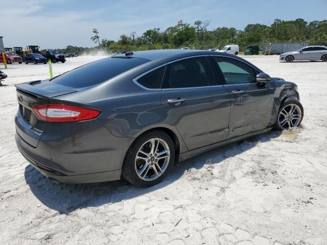 3FA6P0RU7FR118301 - 2015 FORD FUSION TITANIUM HEV GRAY photo 3