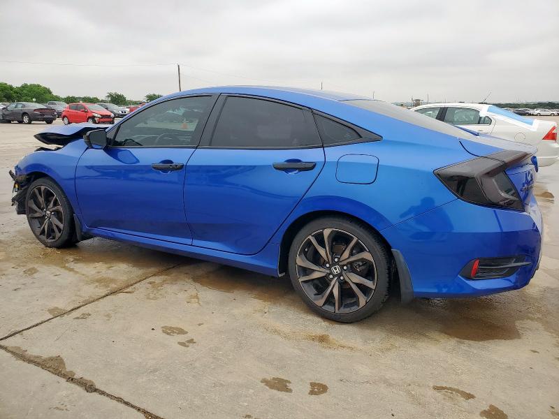 2HGFC2F85KH503999 - 2019 HONDA CIVIC SPORT Niebieski zdjęcie 2