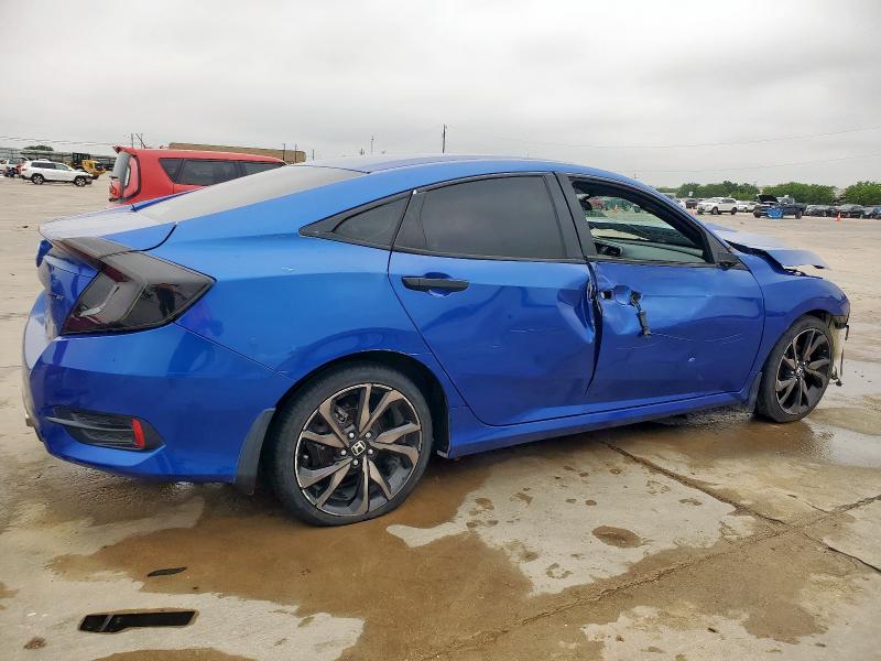 2HGFC2F85KH503999 - 2019 HONDA CIVIC SPORT Niebieski zdjęcie 3