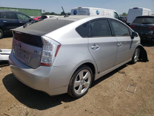 JTDKN3DU2B0302207 - 2011 TOYOTA PRIUS SILVER photo 3