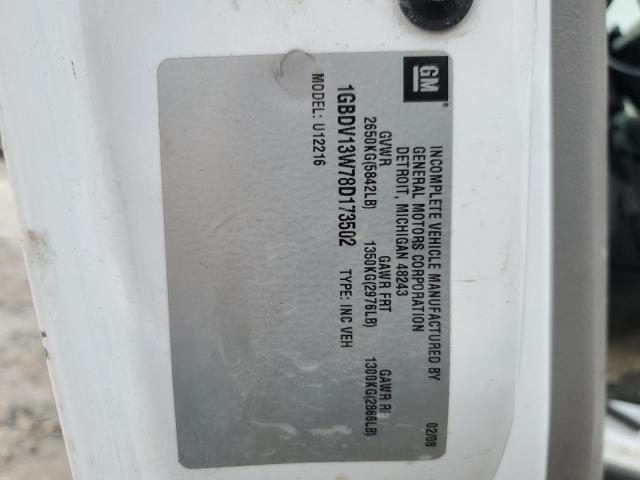 1GBDV13W78D173502 - 2008 CHEVROLET UPLANDER INCOMPLETE WHITE photo 13