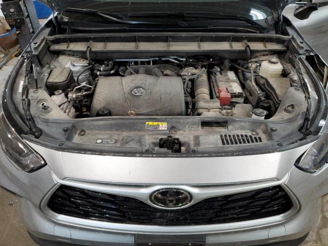 5TDGZRBH4MS555760 - 2021 TOYOTA HIGHLANDER XLE Արծաթագույն լուսանկար 12