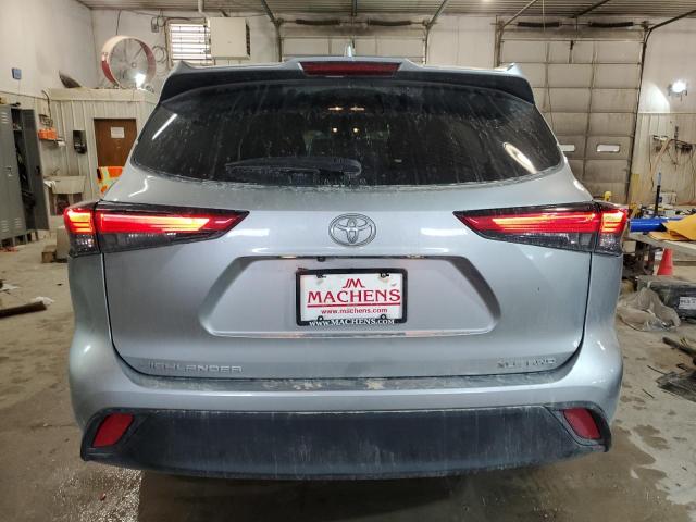 5TDGZRBH4MS555760 - 2021 TOYOTA HIGHLANDER XLE Արծաթագույն լուսանկար 6