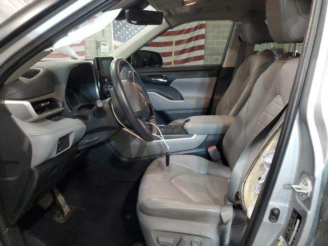5TDGZRBH4MS555760 - 2021 TOYOTA HIGHLANDER XLE Արծաթագույն լուսանկար 7