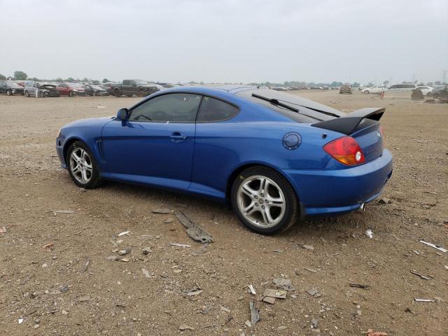 KMHHN65F44U109186 - 2004 HYUNDAI TIBURON GT BLUE photo 2