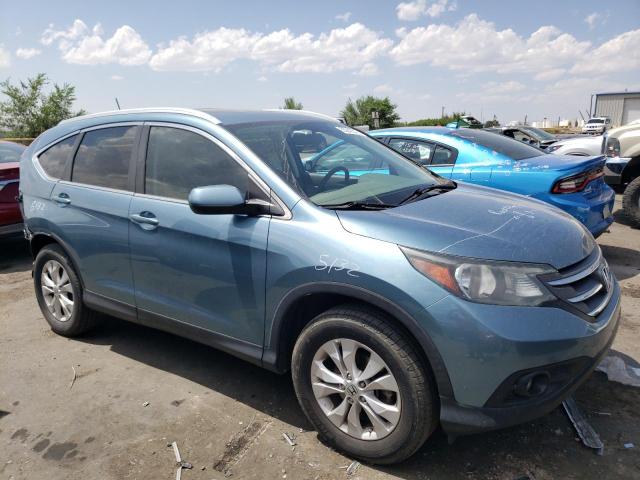 5J6RM4H75DL035751 - 2013 HONDA CR-V EXL BLUE photo 4