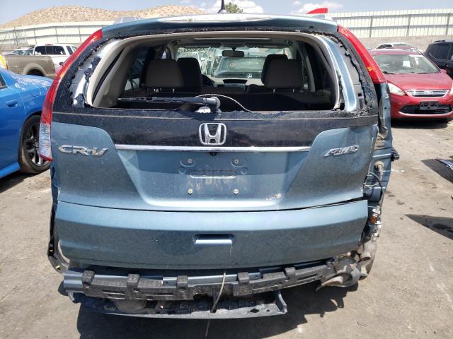 5J6RM4H75DL035751 - 2013 HONDA CR-V EXL BLUE photo 6