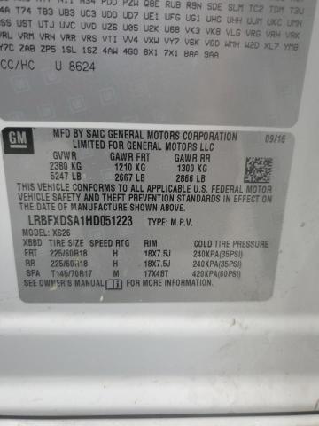 LRBFXDSA1HD051223 - 2017 BUICK ENVISION ESSENCE أبيض صورة 12