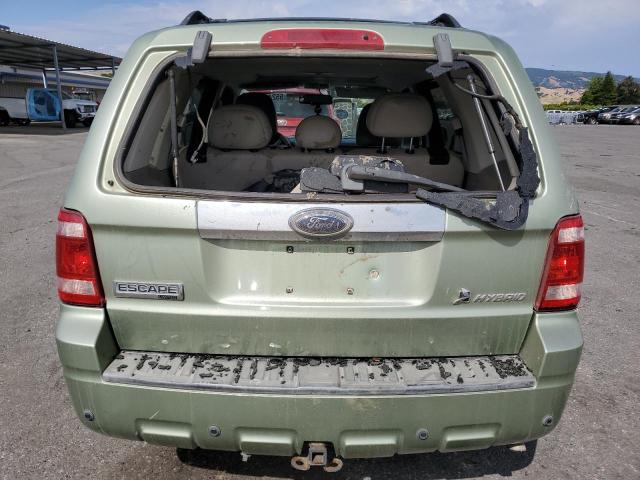 1FMCU49369KA36228 - 2009 FORD ESCAPE HYBRID GREEN photo 6