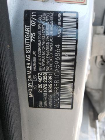 WDDGF8BB1CA596864 - 2012 MERCEDES-BENZ C 300 4MATIC SILVER photo 12