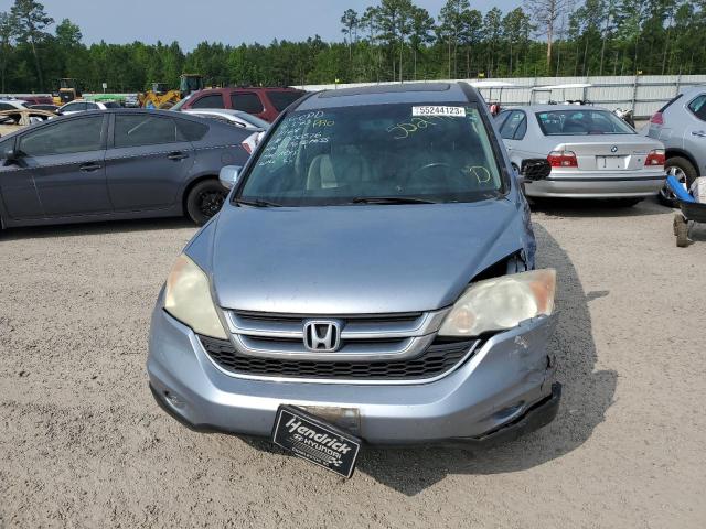 5J6RE3H7XAL000576 - 2010 HONDA CR-V EXL BLUE photo 5