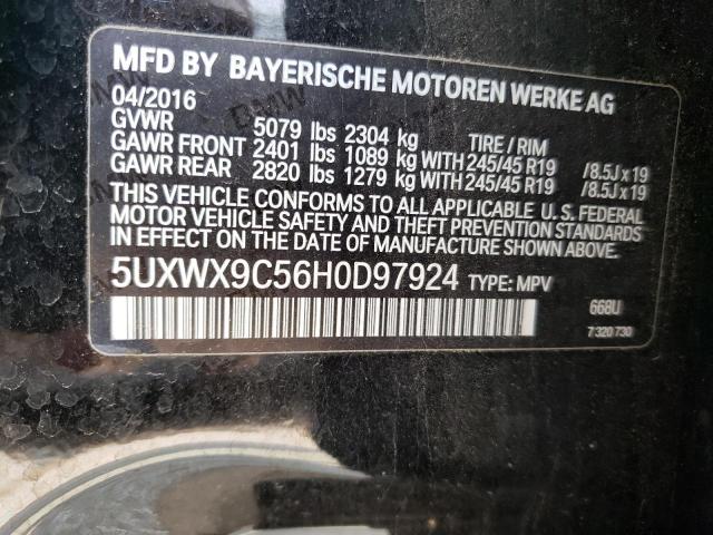 5UXWX9C56H0D97924 - 2017 BMW X3 XDRIVE28I BLACK photo 13