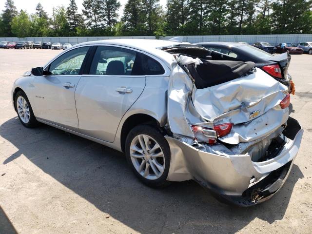 1G1ZE5ST0GF286252 - 2016 CHEVROLET MALIBU LT SILVER photo 2