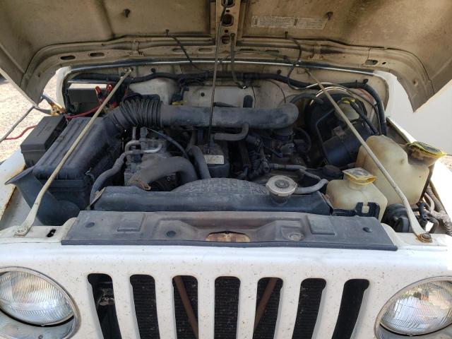 1J4FY19S9VP538878 - 1997 JEEP WRANGLER / SPORT WHITE photo 12