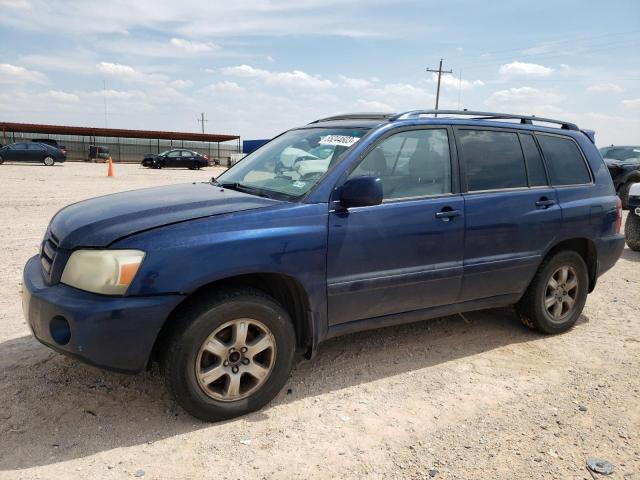 JTEGP21A270128954 - 2007 TOYOTA HIGHLANDER SPORT BLUE photo 1