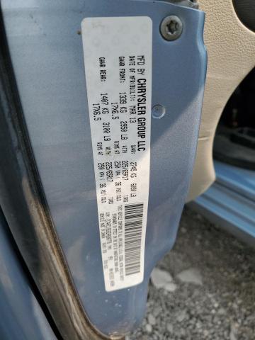 2C4RC1BG6DR696776 - 2013 CHRYSLER TOWN & COU TOURING 蓝色 照片 13