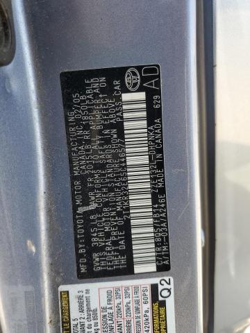 2T1KR32E65C446577 - 2005 TOYOTA COROLLA MA XR BLUE photo 12