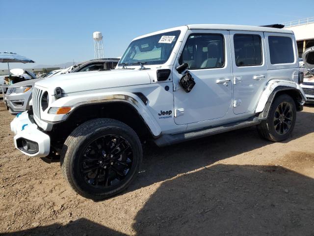 1C4JJXP68MW675831 - 2021 JEEP WRANGLER U SAHARA 4XE WHITE photo 1