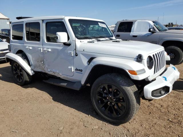 1C4JJXP68MW675831 - 2021 JEEP WRANGLER U SAHARA 4XE WHITE photo 4