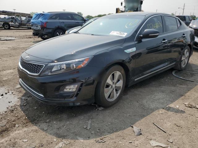 KNAGN4AD6E5067816 - 2014 KIA OPTIMA HYBRID BLACK photo 1